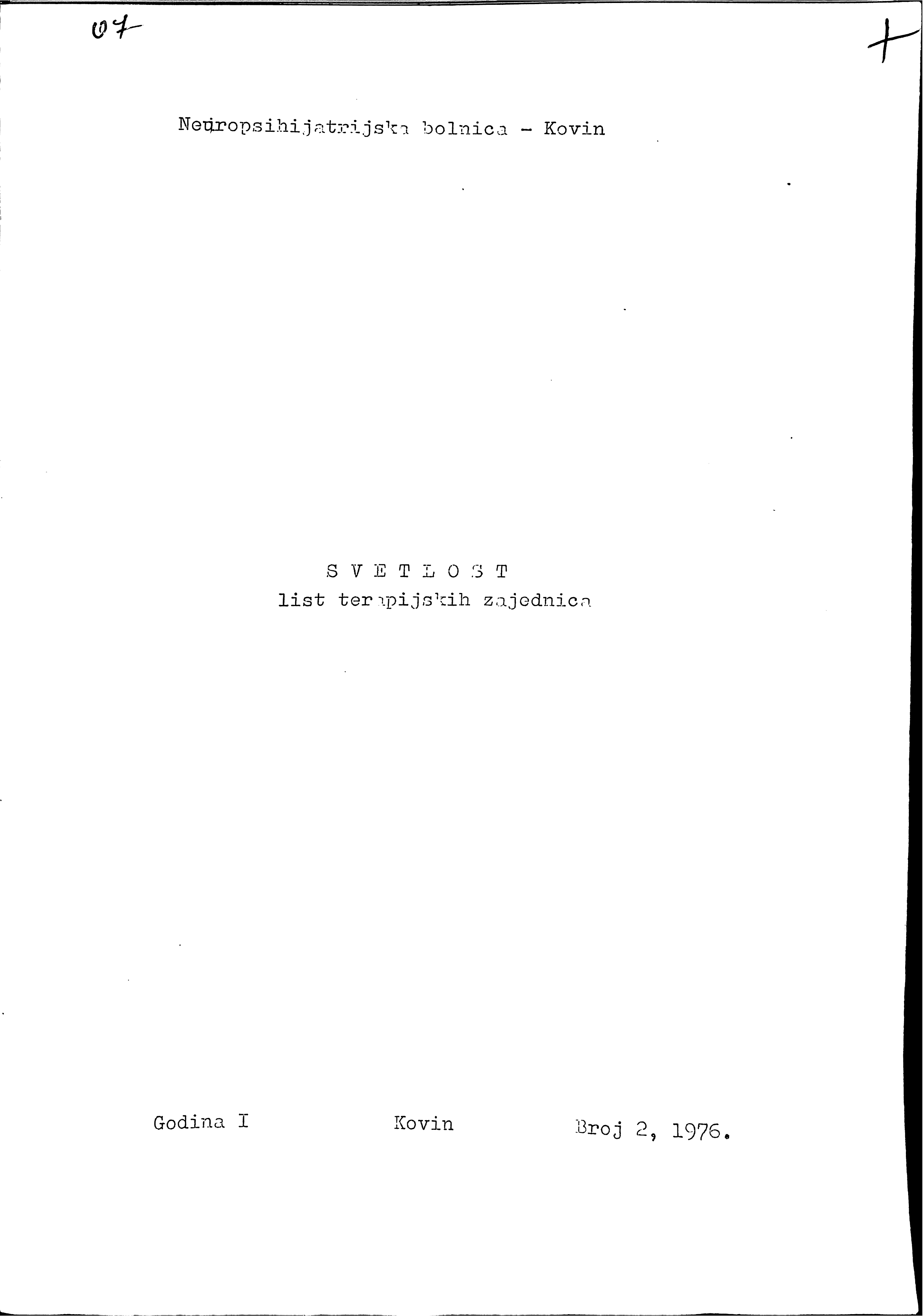 Svetlost broj 2 1976 god. opt 2